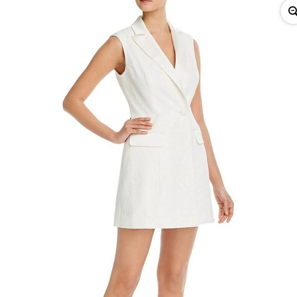 JAYGODFREY Dresses & Skirts - Jay Godfrey NEW size 6 regular $295 Sleeveless White Blazer Dress